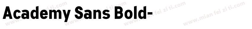 Academy Sans Bold字体转换